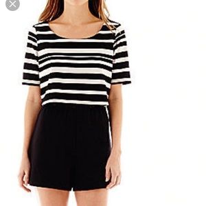 Black and white Romper